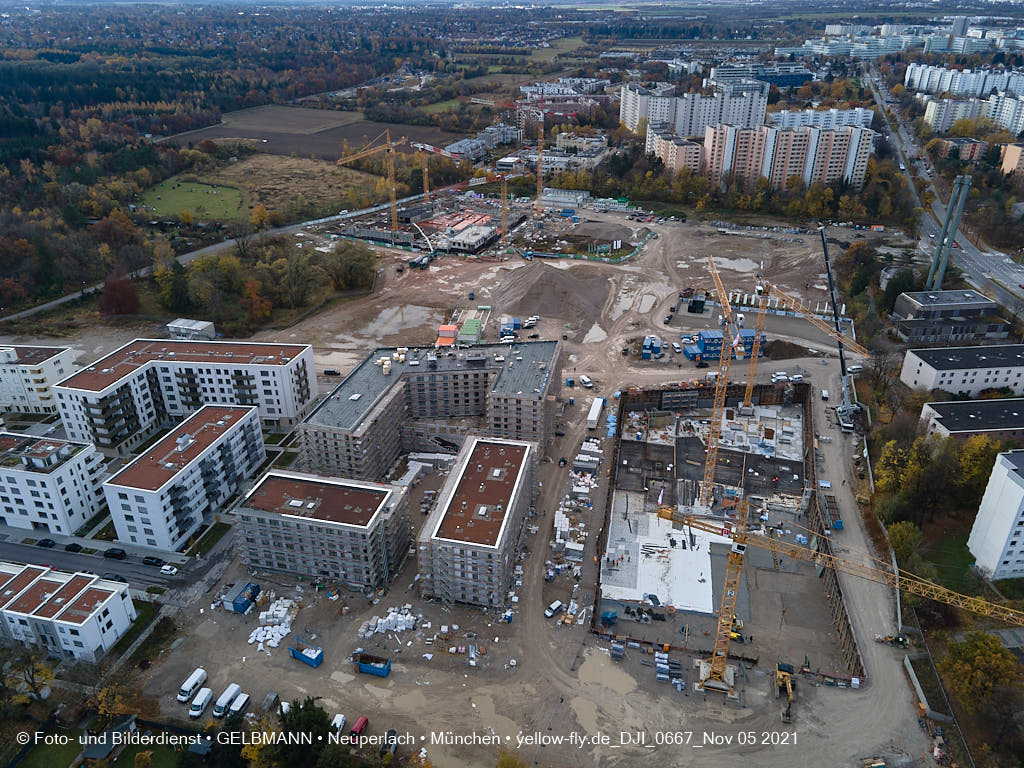 05.11.2021 - Baustelle Alexisquartier „Das Duett” in Neuperlach