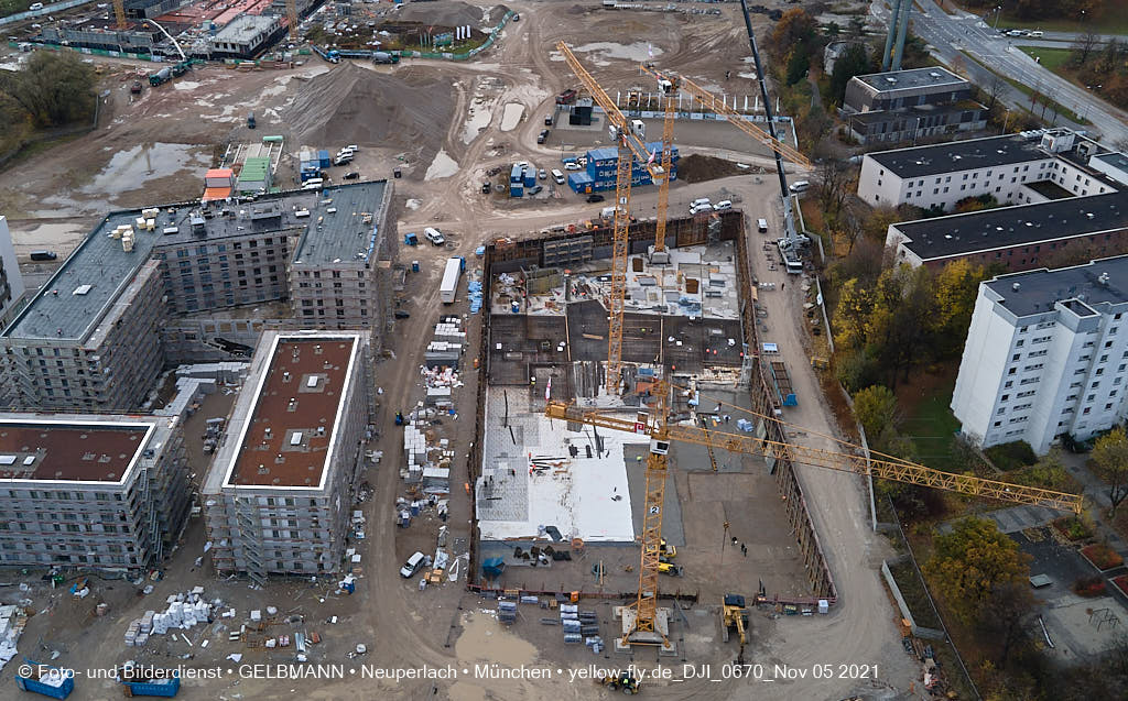 05.11.2021 - Baustelle Alexisquartier „Das Duett” in Neuperlach
