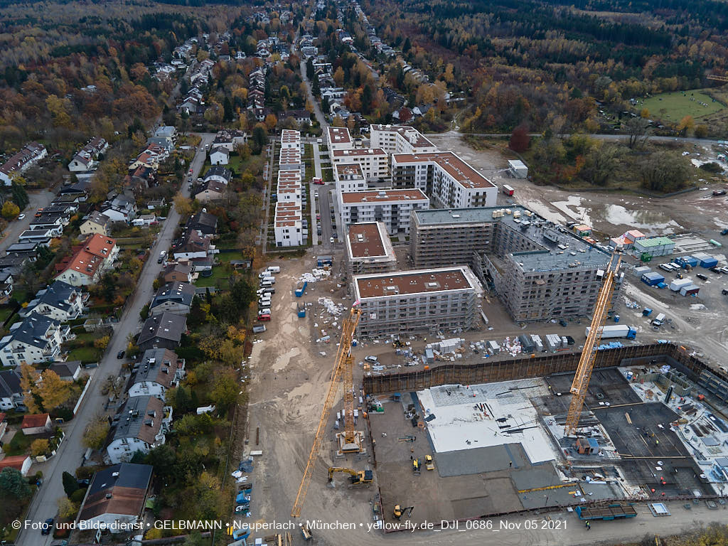 05.11.2021 - Baustelle Alexisquartier „Das Duett” in Neuperlach