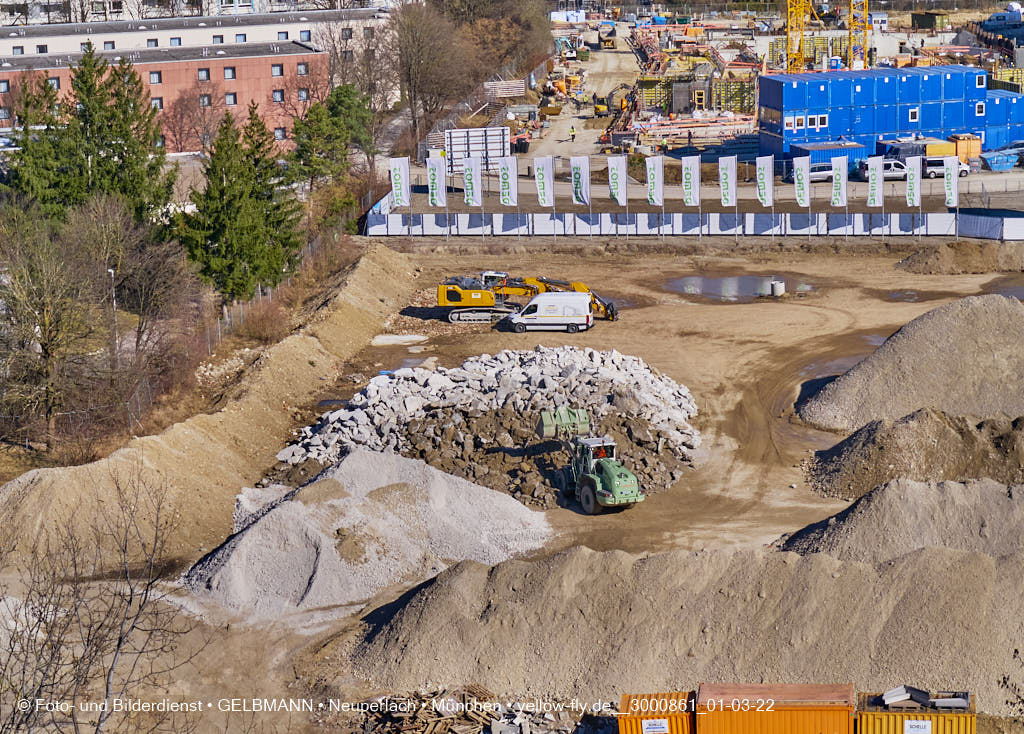02.03.2022 - Neue Baugruben auf dem Piederstorfer Gelände