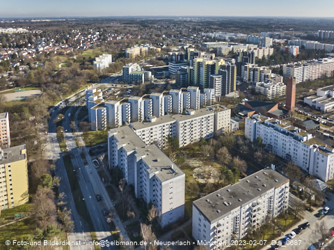 07.02.2023 - Marx-Zentrum und Karl-Marx-Ring 52-62 in Neuperlach