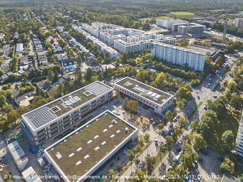 13.10.2023 - Karl-Marx-Ring 52-62 und Marx-Zentrum mit Umgebung in Neuperlach