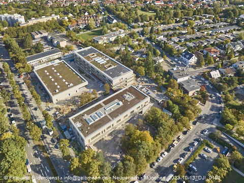 13.10.2023 - Karl-Marx-Ring 52-62 und Marx-Zentrum mit Umgebung in Neuperlach