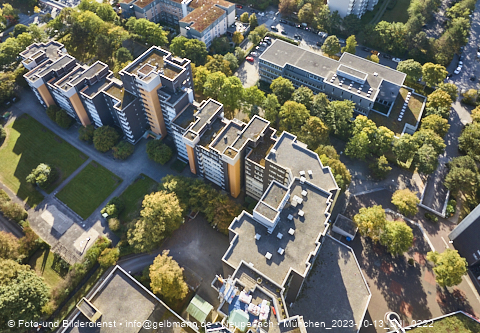 13.10.2023 - Karl-Marx-Ring 52-62 und Marx-Zentrum mit Umgebung in Neuperlach