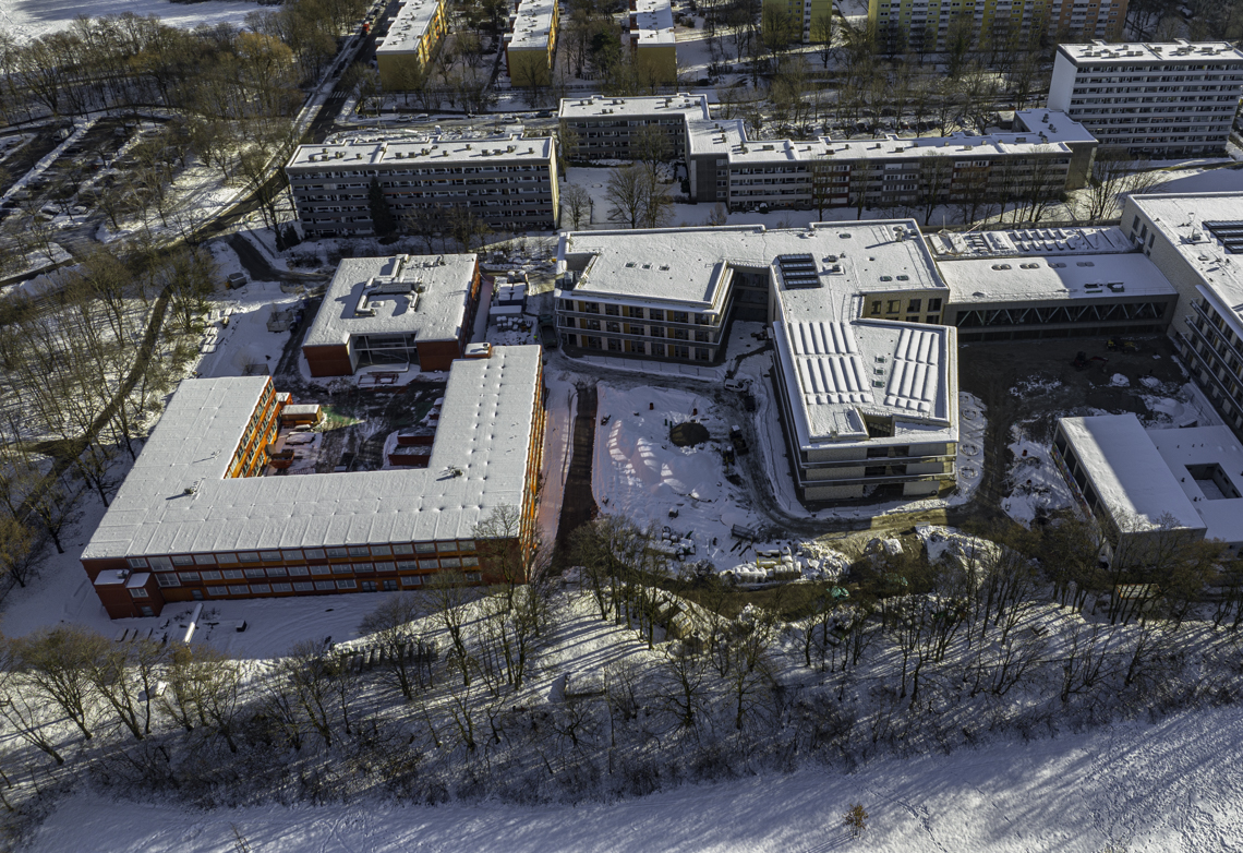 07.12.2021 - Baustelle Grundschule am Strehleranger und Neuperlach