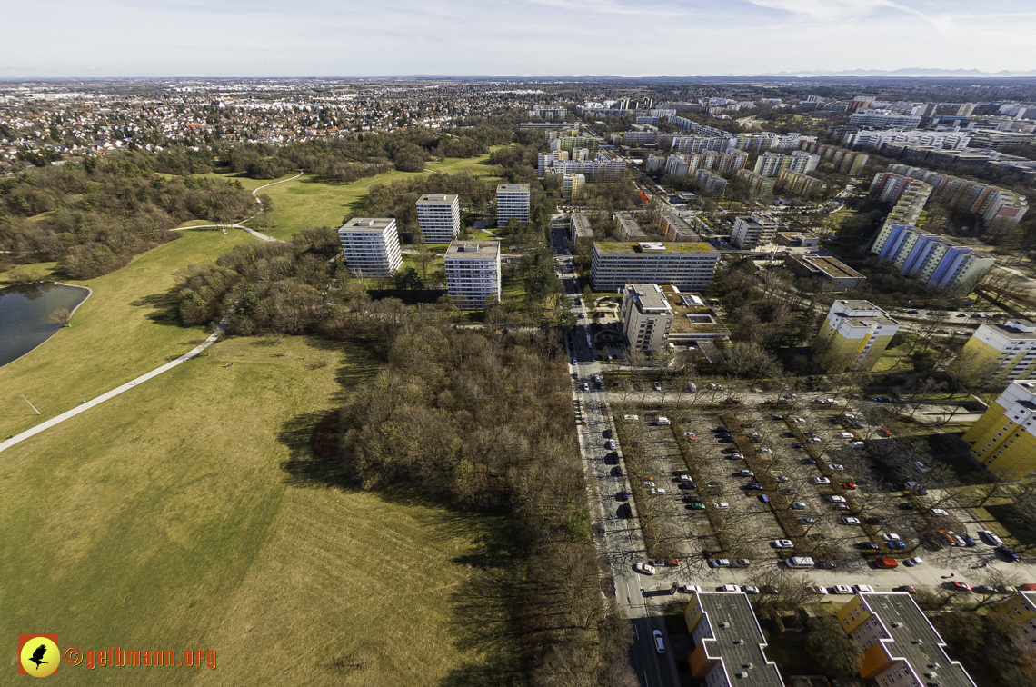 15.02.2024 - der Ostpark mit Umgebung in Neuperlach