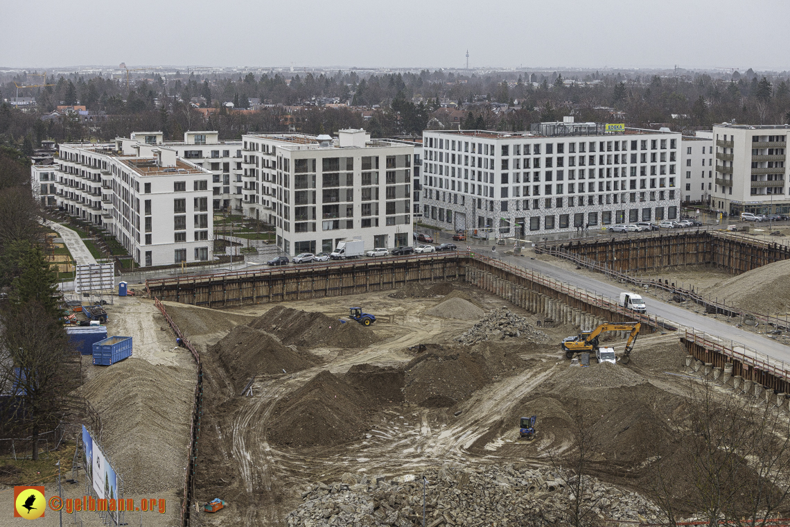 22.02.2024 - Baustelle Alexisquartier und Pandion Verde in Neuperlach