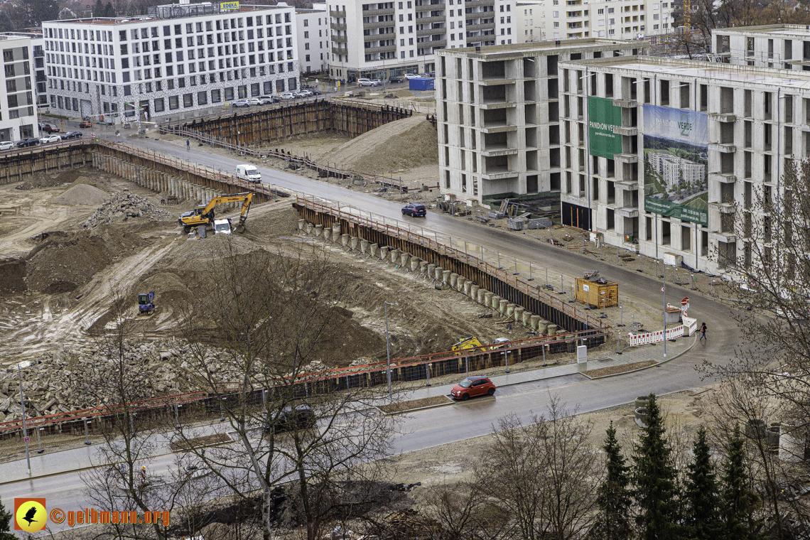 22.02.2024 - Baustelle Alexisquartier und Pandion Verde in Neuperlach