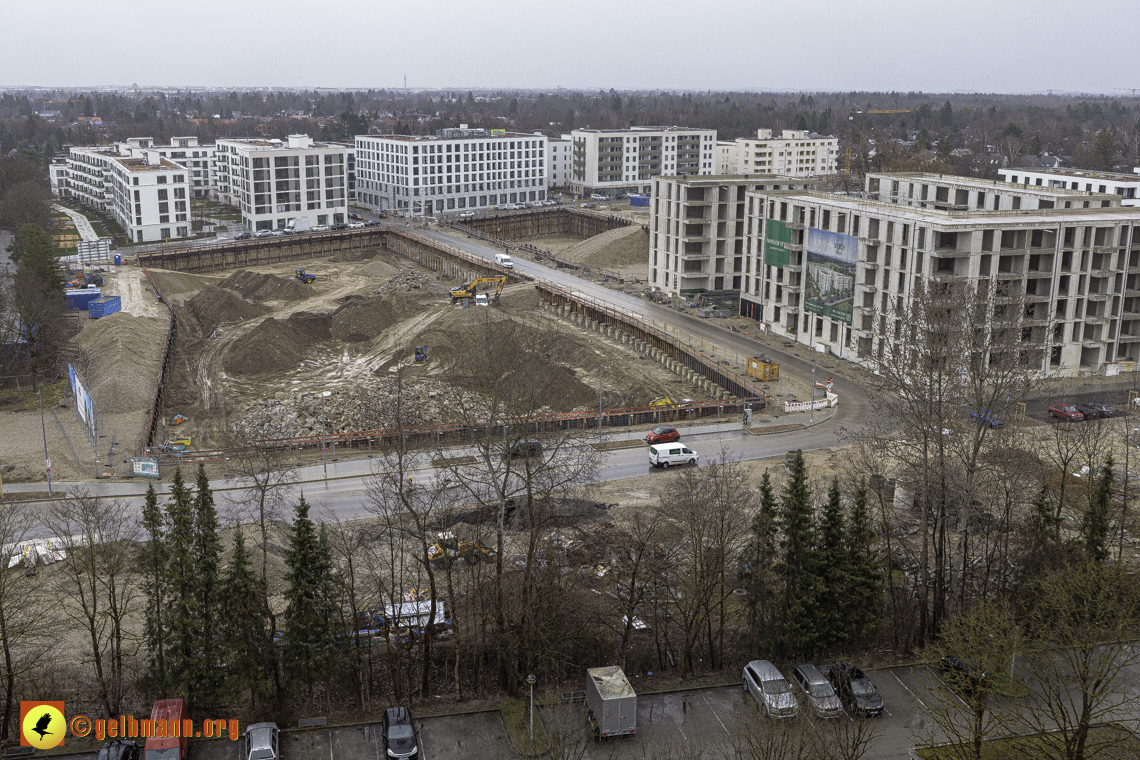 22.02.2024 - Baustelle Alexisquartier und Pandion Verde in Neuperlach