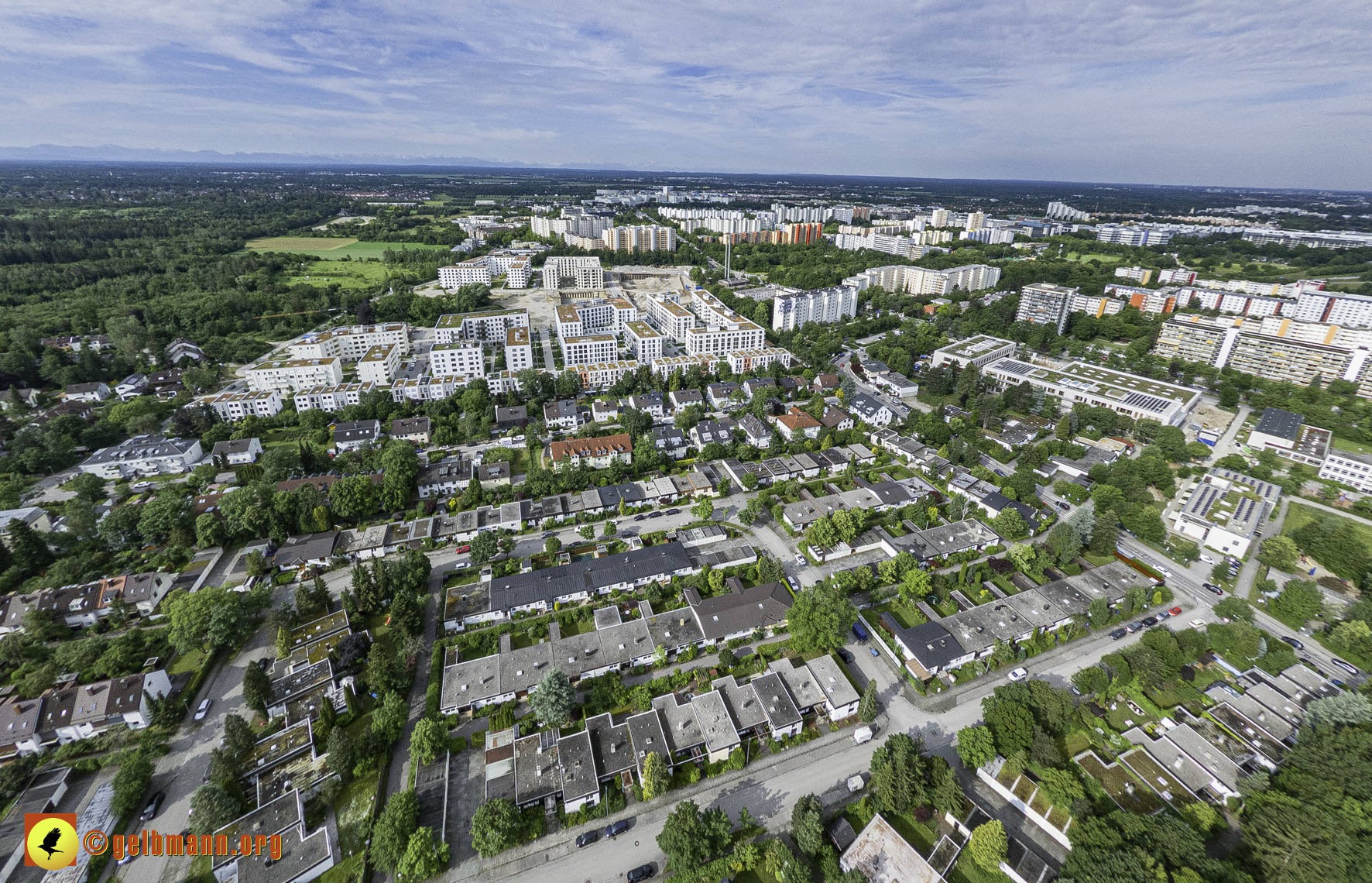 06.06.2024 - Luftbilder der Baustelle Alexisquartier und Pandion Verde in Neuperlach
