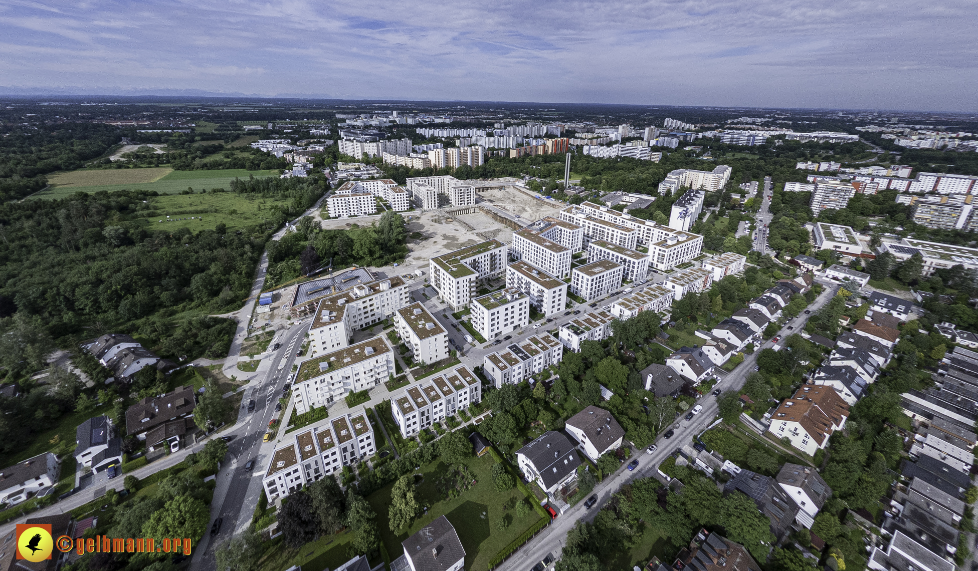 06.06.2024 - Luftbilder der Baustelle Alexisquartier und Pandion Verde in Neuperlach