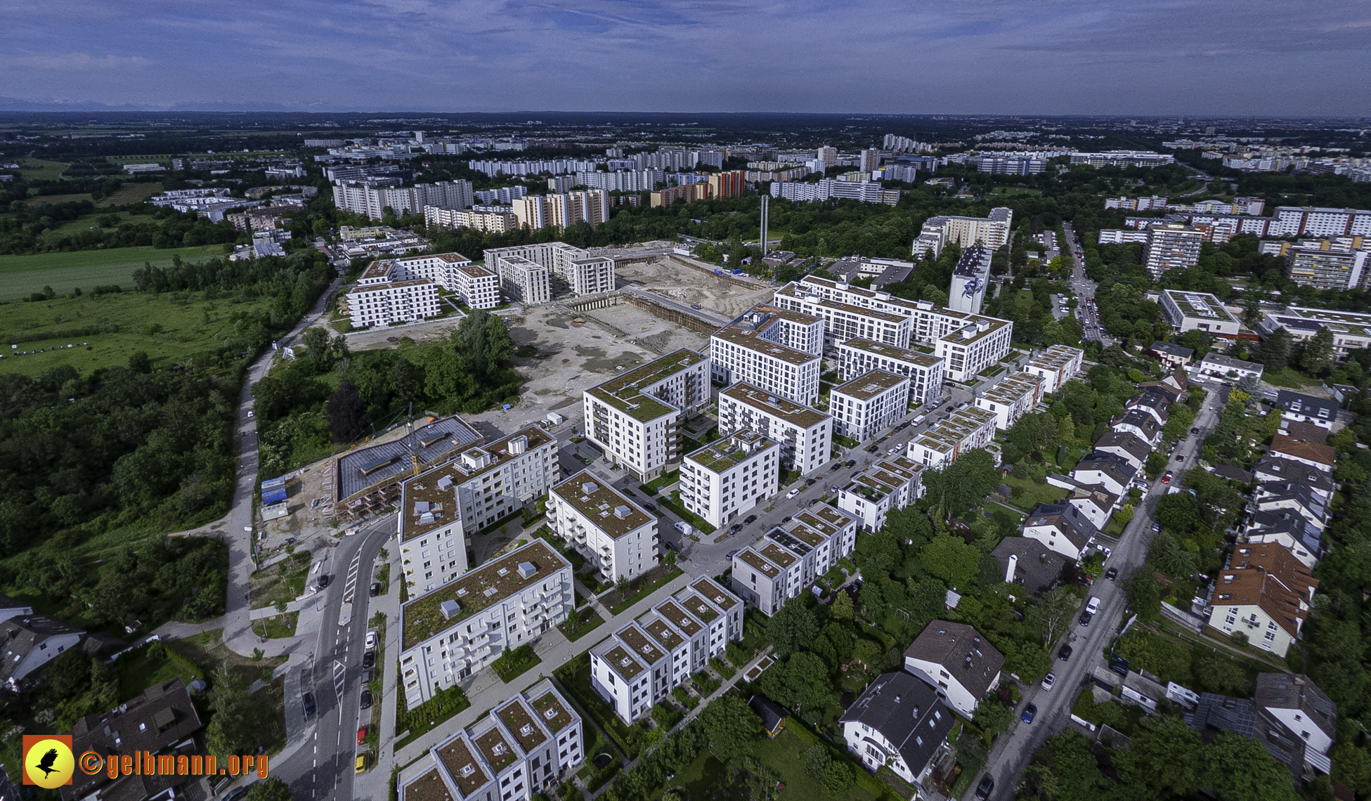 06.06.2024 - Luftbilder der Baustelle Alexisquartier und Pandion Verde in Neuperlach