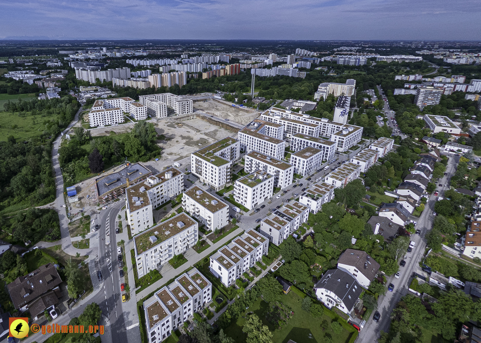 06.06.2024 - Luftbilder der Baustelle Alexisquartier und Pandion Verde in Neuperlach