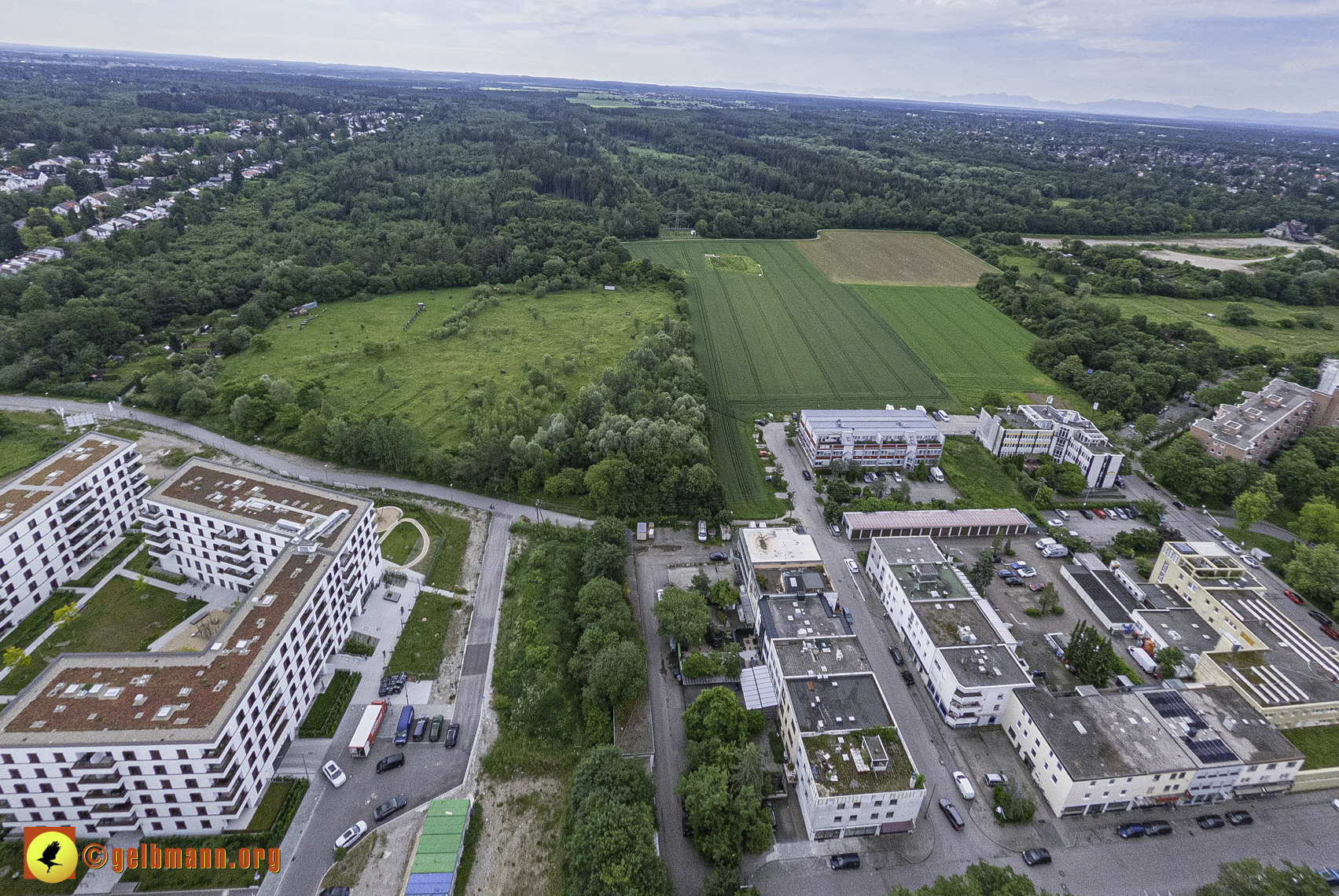06.06.2024 - Luftbilder der Baustelle Alexisquartier und Pandion Verde in Neuperlach
