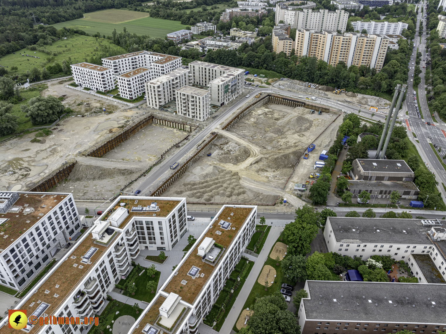 06.06.2024 - Baustelle Alexisquartier und PAndion Verde in Neuperlach