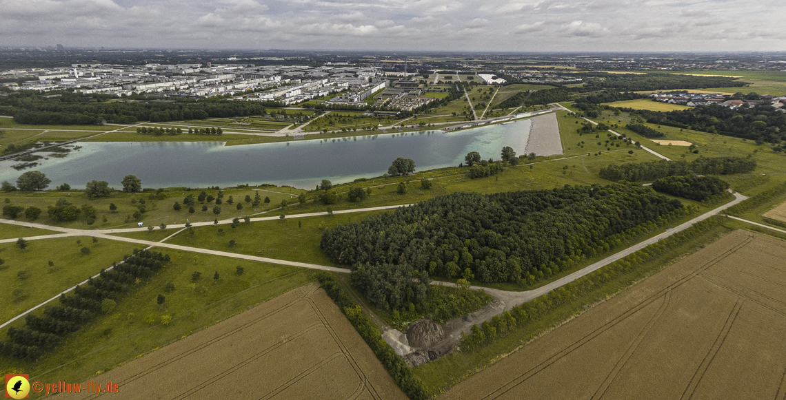 11.07.2024 - DEMOS-Baustelle und BayernHeim-Baustelle in Gronsdorf und Riemer See