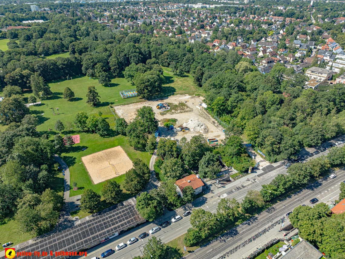 06.08.2024 - die Geothermiebaustelle am Michaelibad in Berg am Laim