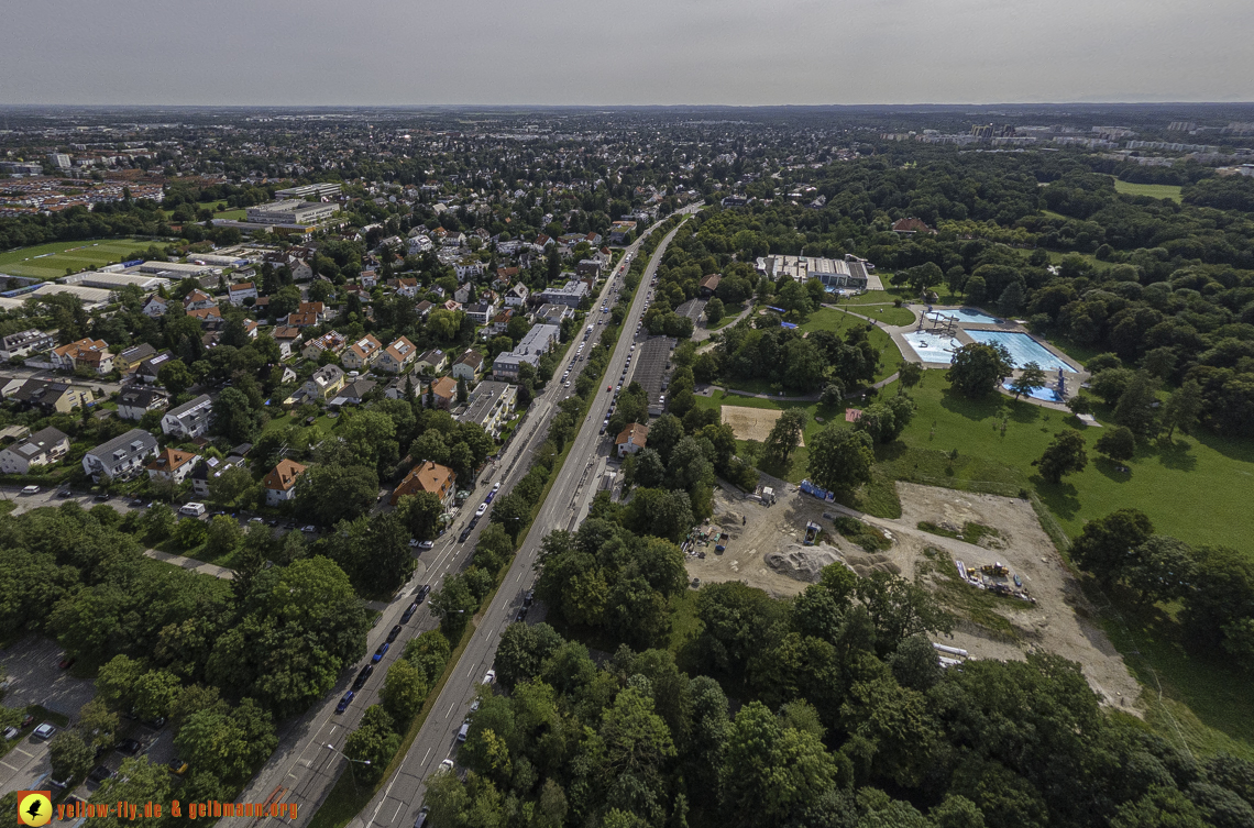 22.08.2024 - der Ostpark und die Geothermiebaustelle in Neuperlach