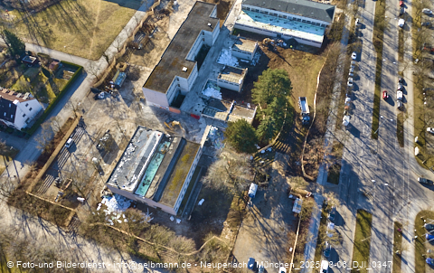 06.03.2025 - Marx-Zentrum, Studentenwohnheim, Wohnanlage Karl-Marx-Ring 52-62, KMR 53-57c Umgebung