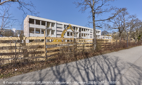 07.03.2025 - Baustelle zur Grundschule am Karl-Marx-Ring in Neuperlach