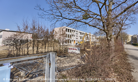 07.03.2025 - Baustelle zur Grundschule am Karl-Marx-Ring in Neuperlach