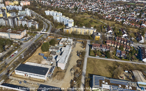 11.03.2025 - Marx-Zentrum, Studentenwohnheim, Wohnanlage Karl-Marx-Ring 52-62, KMR 53-57c Umgebung