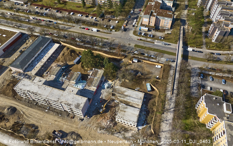 11.03.2025 - Marx-Zentrum, Studentenwohnheim, Wohnanlage Karl-Marx-Ring 52-62, KMR 53-57c Umgebung