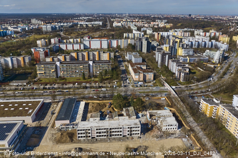 11.03.2025 - Marx-Zentrum, Studentenwohnheim, Wohnanlage Karl-Marx-Ring 52-62, KMR 53-57c Umgebung
