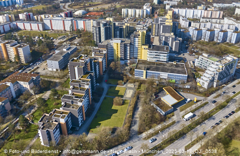 17.03.2025 - Marx-Zentrum, Studentenwohnheim, Wohnanlage Karl-Marx-Ring 52-62, KMR 53-57c Umgebung