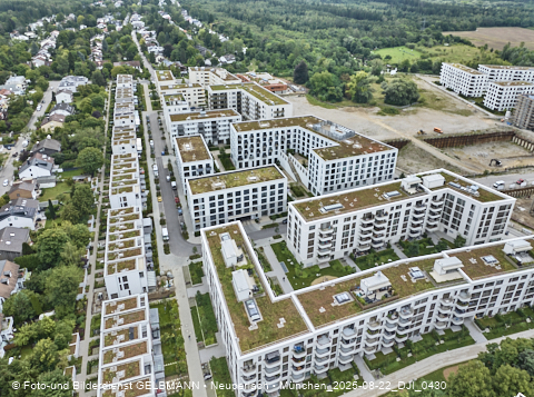 Luftbilder der Baustelle Alexisquartier in Neuperlach