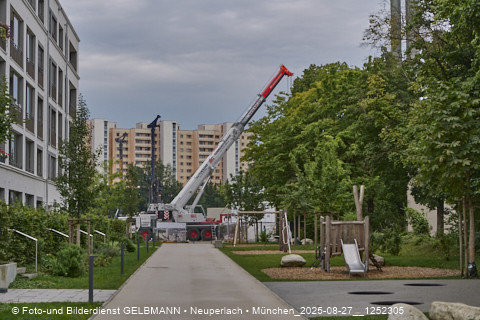 27.08.2025 - DEMOS-Baustelle und BayernHeim-Baustelle Alexiqauartier in Neuperlach