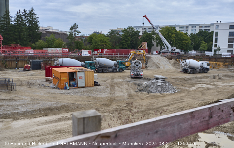 27.08.2025 - DEMOS-Baustelle und BayernHeim-Baustelle Alexiqauartier in Neuperlach