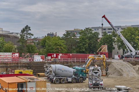 27.08.2025 - DEMOS-Baustelle und BayernHeim-Baustelle Alexiqauartier in Neuperlach