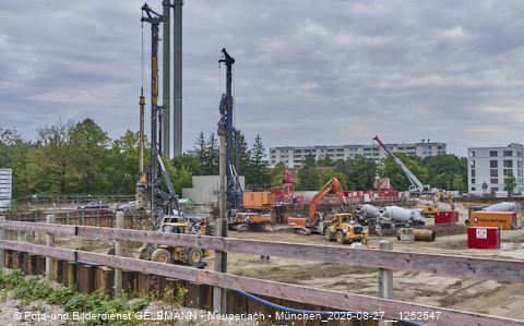 27.08.2025 - DEMOS-Baustelle und BayernHeim-Baustelle Alexiqauartier in Neuperlach