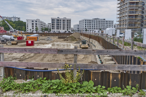 27.08.2025 - DEMOS-Baustelle und BayernHeim-Baustelle Alexiqauartier in Neuperlach