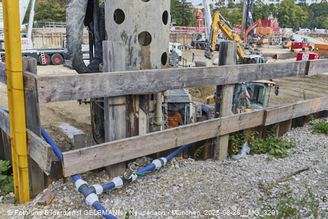 28.08.2025 - DEMOS-Baustelle und BayernHeim-Baustelle Alexiqauartier und BayernHeim in Neuperlach