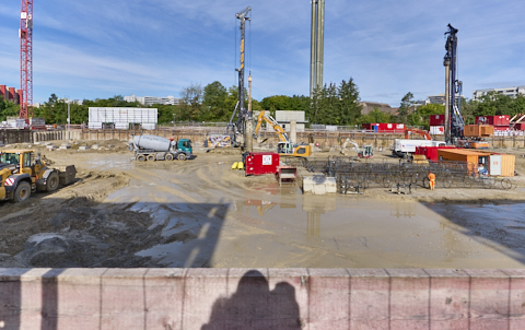 03.09.2025 - DEMOS-Baustelle und BayernHeim-Baustelle Alexiqauartier und BayernHeim in Neuperlach