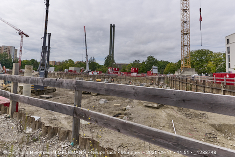 Baustelle Alexisquartier und BayernHeim in Neuperlach