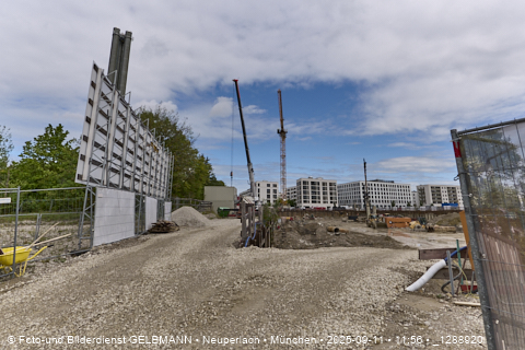 Baustelle Alexisquartier und BayernHeim in Neuperlach
