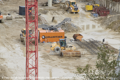 Baustelle Alexisquartier und BayernHeim in Neuperlach