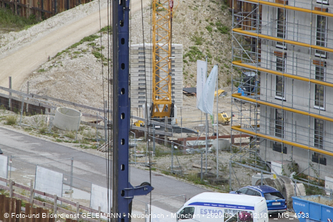 Baustelle Alexisquartier und BayernHeim in Neuperlach