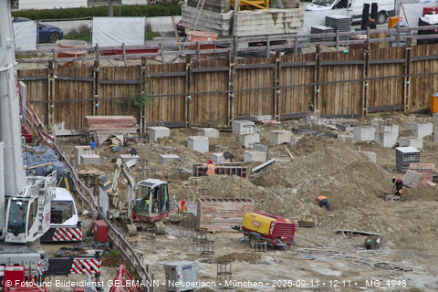Baustelle Alexisquartier und BayernHeim in Neuperlach