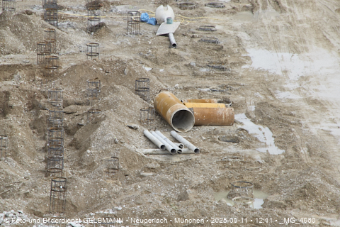 Baustelle Alexisquartier und BayernHeim in Neuperlach