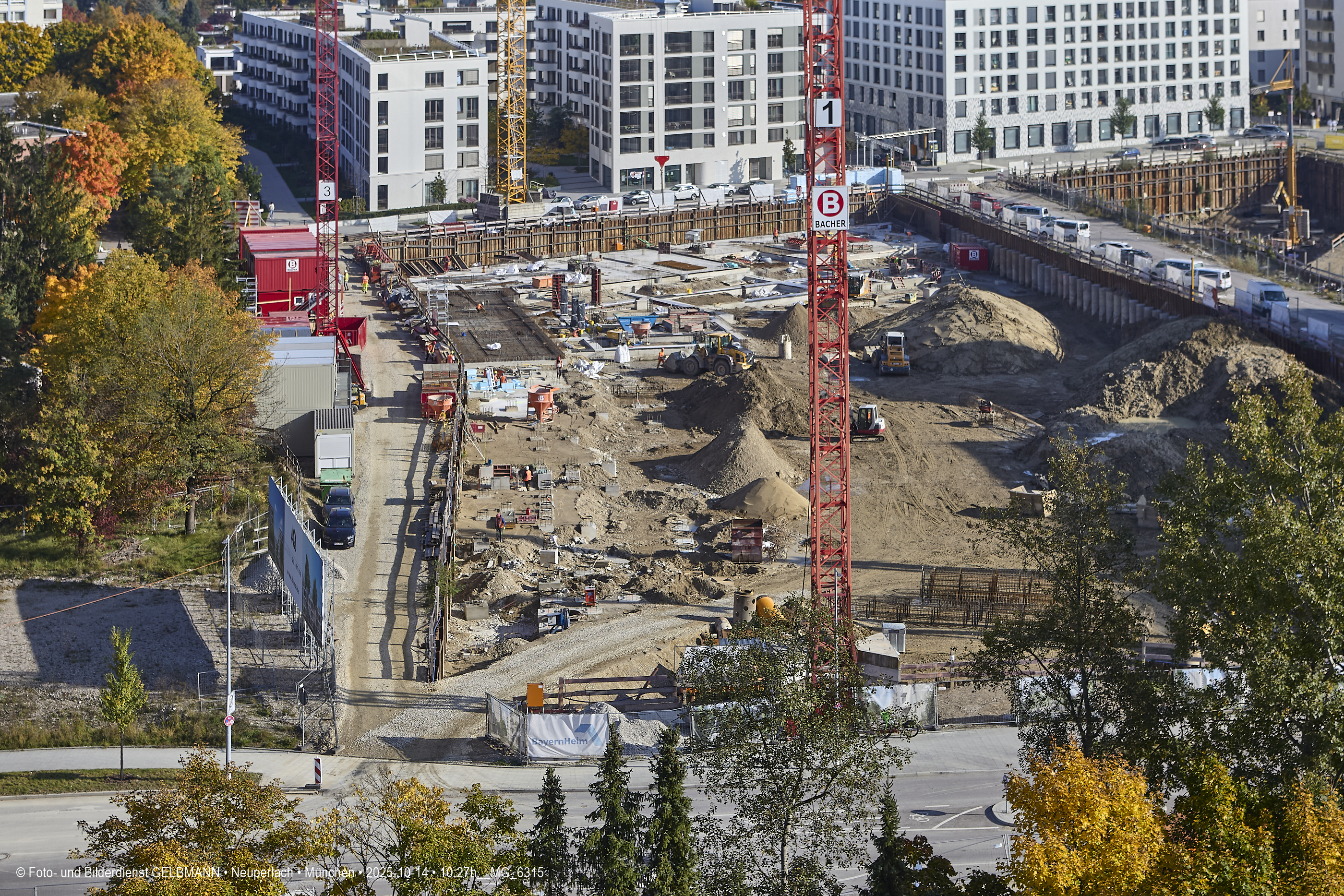 15.10.2025 - Baustelle auf dem Alexisquartier -BayernHeim und DEMOS