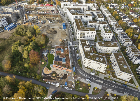 Baustelle Alexisquartier und BayernHeim in Neuperlach