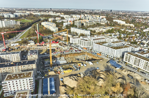 Baustelle Alexisquartier und BayernHeim in Neuperlach